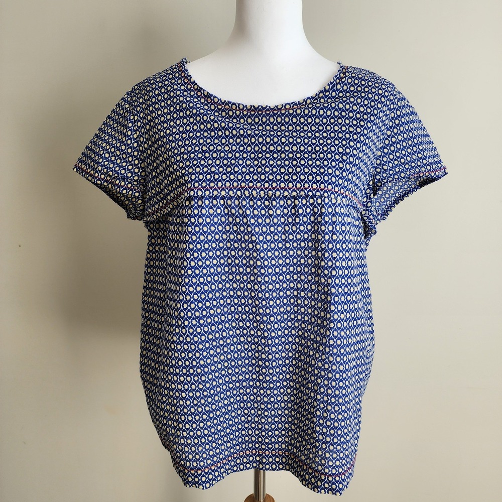 Acole Blouse Womens Size 4 100% Cotton Shirt Top Lightweight Vacation Summer
